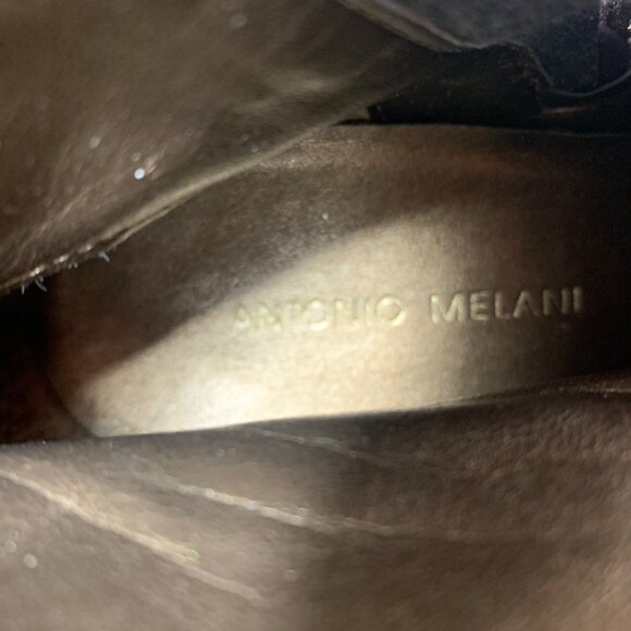 Antonio Melani Bailey Brown Suede/Leather Inlay Western Ankle Boots Women SZ 8.5 - Picture 11 of 12